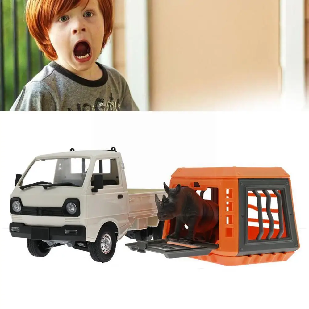 

Simulation Animal Rhino Model With Cage Toy Car Accessories Accessories Drift Gift Car Birthday Boy Remote Control Model Di D1y5