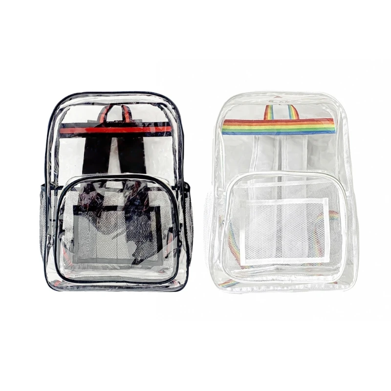 

Casual Travel Bag Laptop Backpack Transprent School College Backpacks Large Bookbags for Girl-Boy Student Splash-proof 066F