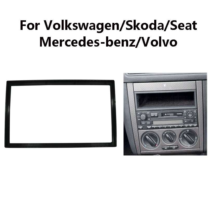 

Двойная 2 Din аудио панель для VW Passat B5 Bora Golf IV радио CD GPS DVD стерео CD Панель Крепление для приборной панели Монтажная отделка рамка Комплект