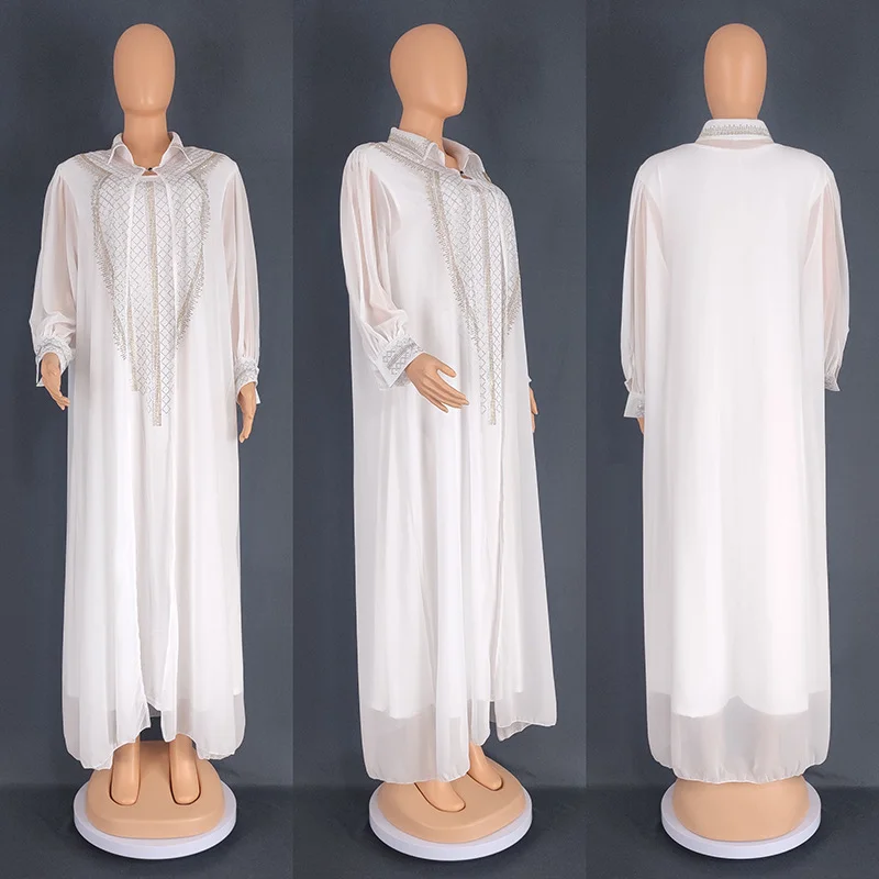 

Plus Size African Party Dresses For Women Dashiki Ankara Muslim Outfits Gown Dubai Kaftan Abayas Boubou Robe Marocaine Femme