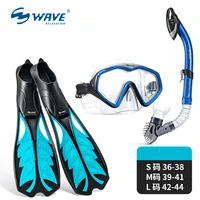 professional scuba diving masks breath tube snorkeling adult silicone swimming fins anti fog surfing diving flippers equipment
