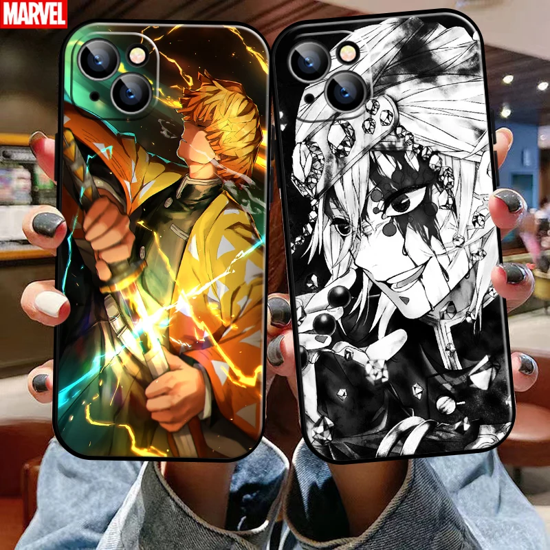 

Demon Slayer Uzui Tengen For Apple iPhone 13 12 11 Pro Mini X XR XS Max SE 6 6S 7 8 Plus Phone Case Back Coque Soft