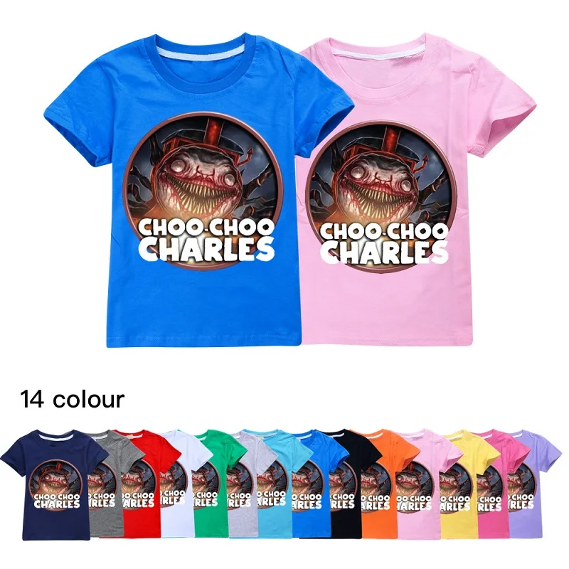 

Женская футболка Choo-Choo Charles, модные топы с принтом для мальчиков и девочек, популярные футболки