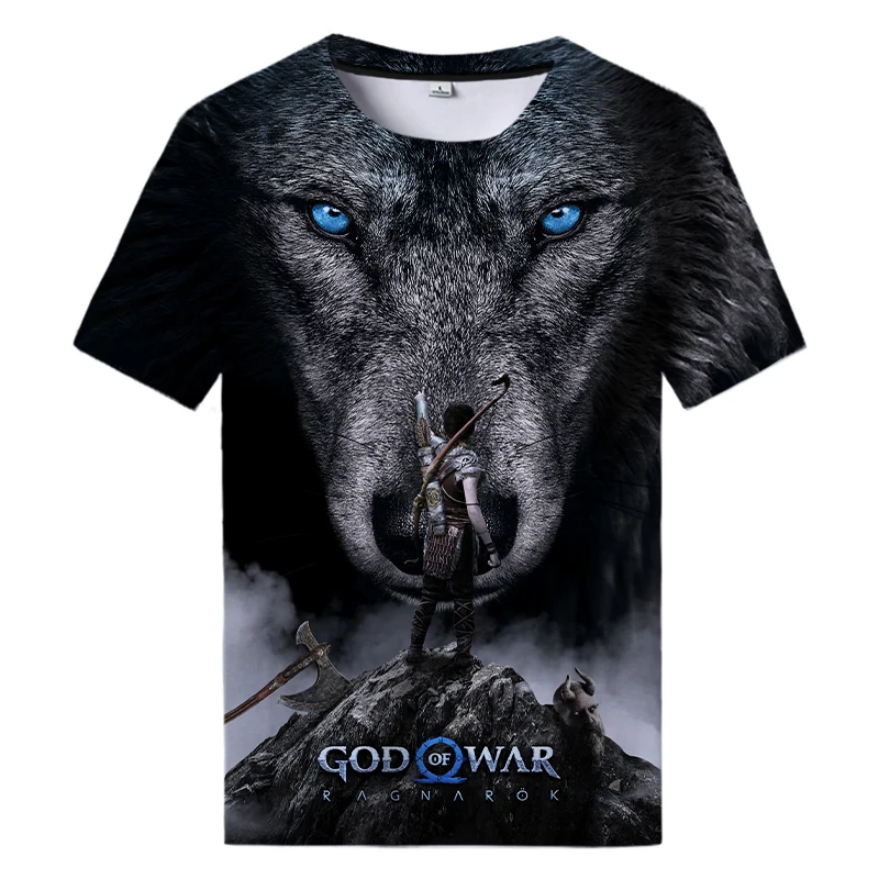 

God of War Ragnarok T Shirt Men Women Summer Casual Oversized T-shirt Fashion Harajuku Streetwear Round Neck Tees Tops