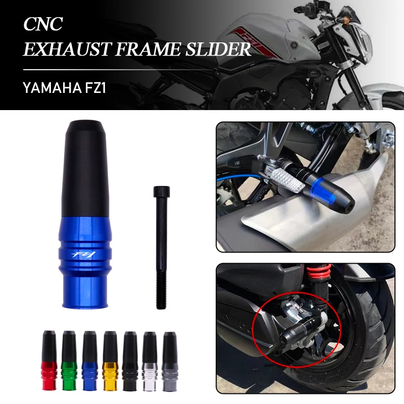 

CNC Aluminum Motorcycle Exhaust Frame Slider Crash Pads Plug Guard Protector for YAMAHA FZ1