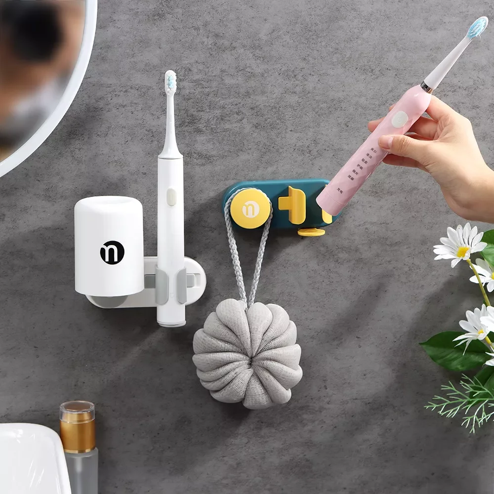 

Electric Toothbrush Toothpast Holder Toothbrushes Accessories Wall Stand Tooth Brush Fun Bathroom Hanger Head Mount Space Rack