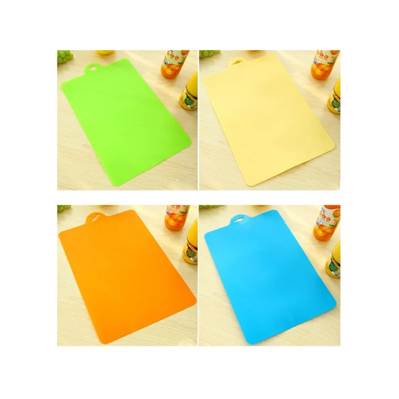 

New 21.5*32.5cm Cutting Board Kitchen Cooking Tools Flexible PP Plastic Non-slip Hang Hole Food Slice Cut Chopping Block