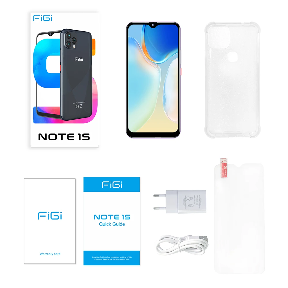 FIGI NOTE 1S Smartphone 4GB+128GB Helio P60 Android 11 Mobile Phone Octa Core 6.6