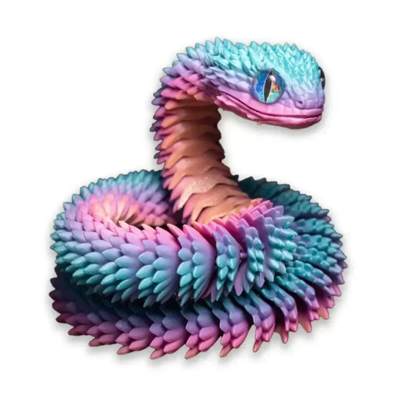 

Пластиковая 3D фигурка змеи