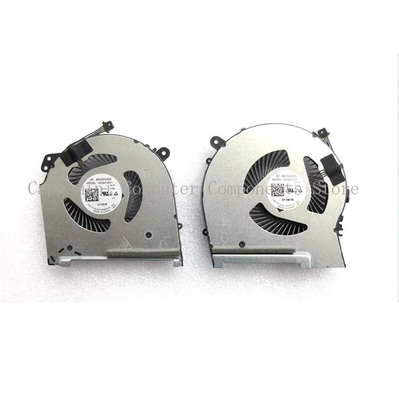 Новый вентилятор охлаждения процессора и графического DC12V для ноутбука HP Omen 15-DH
