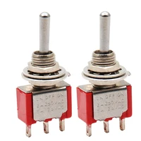 2pcs spdt on off on 3 position 3 pin transmitter toggle switch