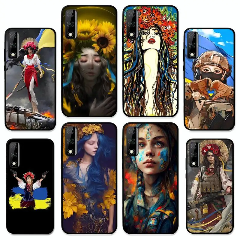

Ukraine girl Phone Case for Huawei Y 6 9 7 5 8s prime 2019 2018 enjoy 7 plus