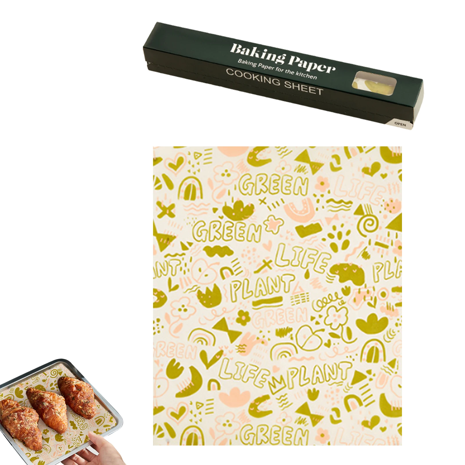 Листы из пергаментной бумаги бумажный вкладыш для фритюрницы пергаментная