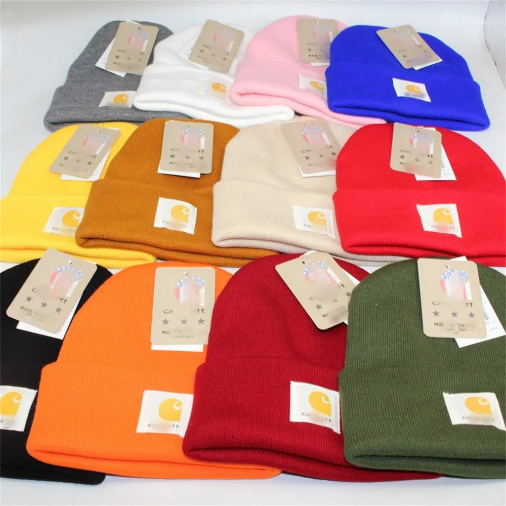 

Women Men Knitted Hat Fashion Street Style Multicolour Label Letter Woollen Cap Winter Warm Cotton Multifunction Dome Hat