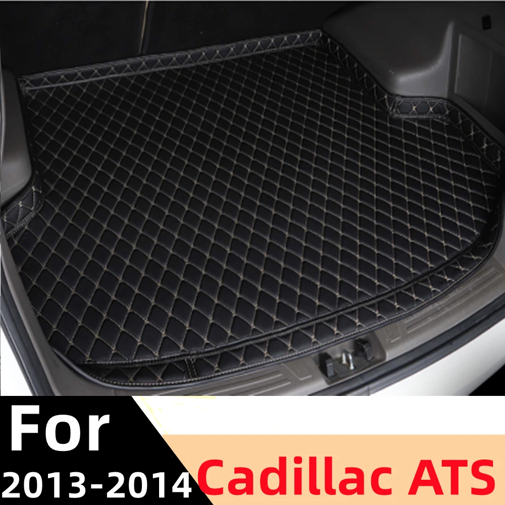 

Коврик для багажника автомобиля Cadillac ATS 2013, 14, для любой погоды, XPE, высокая боковая Задняя накладка для груза, коврик, подкладка для багажника...