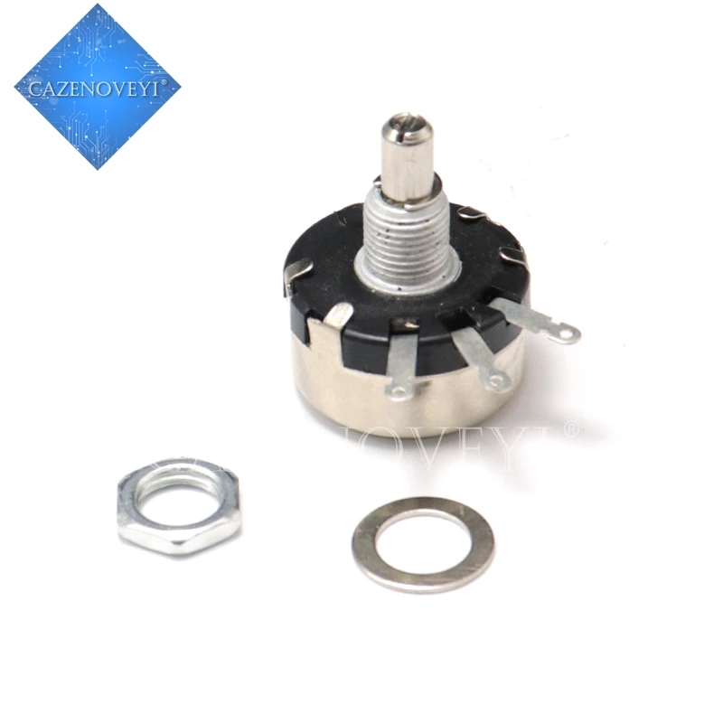 

2 шт./лот WX110 (010) 6 мм круглый металлический вал, однооборотный проволочный резистор, обмоточный резистор 22R Ом