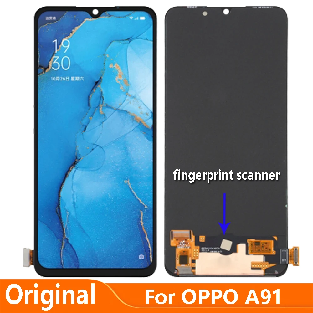 

6.4" Original AMOLED For OPPO A91 PCPM00 CPH2001 CPH2021 LCD Display Touch Screen Replacement Digitizer Assembly