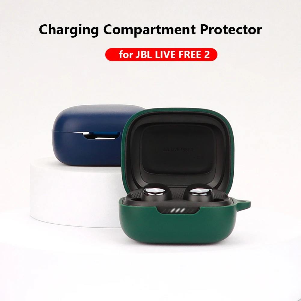 Силиконовый защитный чехол для JBL LIVE FREE 2 защита зарядки на 360 градусов