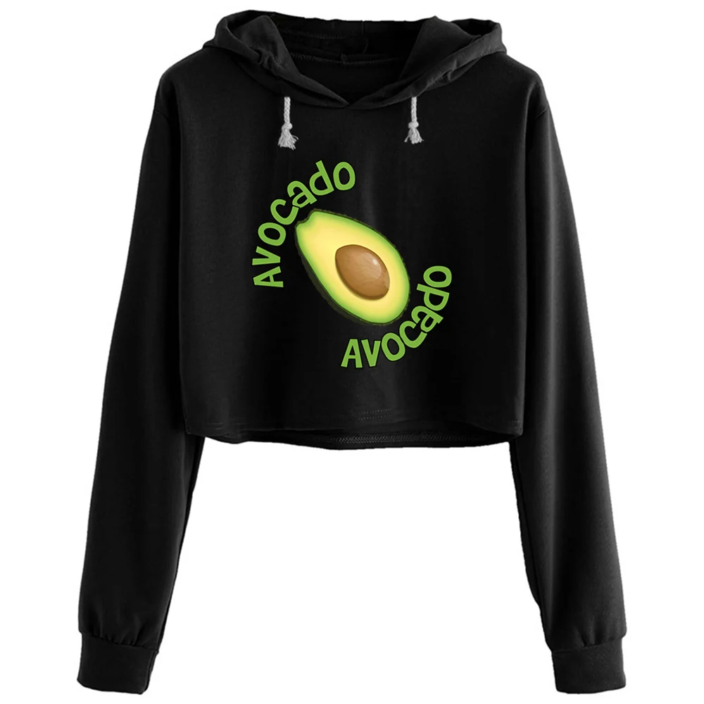 

Avocado Hoodies Women Anime Emo Aesthetic Kpop Pullover For Girls