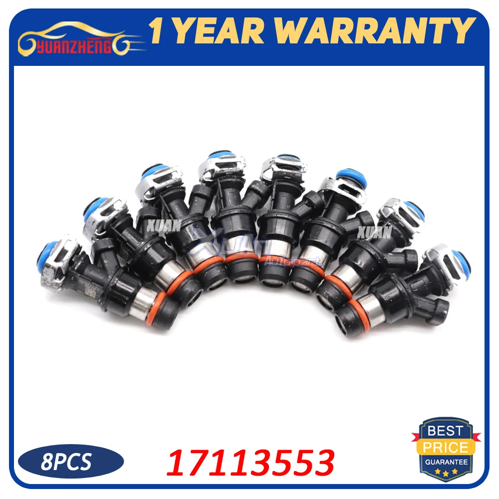 8 шт./компл. топливная форсунка 17113553 17114502 ДЛЯ CHEVROLET AVALANCHE EXPRESS SILVERADO SSR SUBURBAN TAHOE TRAILBLAZER