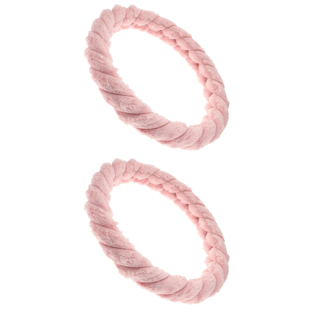 

2pcs Car Steering Wheel Protector Plush Steering Wheel Cover Wheel Protector Car Accessory
