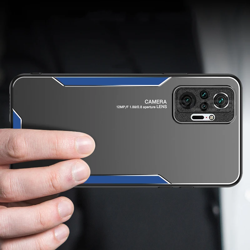 

Luxury Aluminum Metal Matte Case For Xiaomi Redmi Note 11 11t 10 10s 9 9a 8 pro lite ultra Bumper Shockproof hard Back Cover