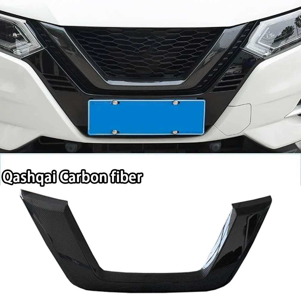 

Для Nissan Qashqai J11 2019-2021 для Nissan X-Trail 2017-2021 углеродное волокно/черный передний бампер гриль декоративная накладка
