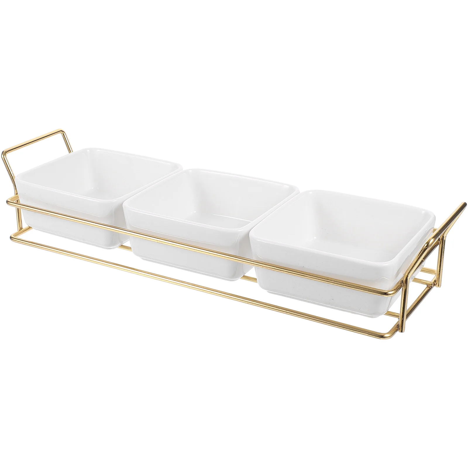 

Decorative Plate Serving Platter Candy Dish Snack Tray Trays For Entertaining Snacks Dessert Food With Metal Rack Bowls