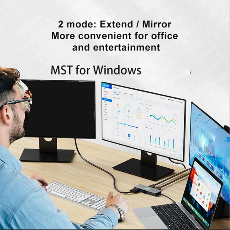 Док-станция USB-концентратор 11 в 1 док-станция 3.1 Type-C HD + DP VGA трехэкранный