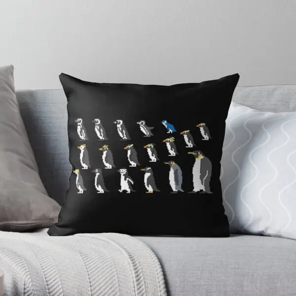 

Penguins The Kids Picture Show Printing Throw Pillow Cover Cushion Bedroom Home Throw Anime Wedding Pillows not include