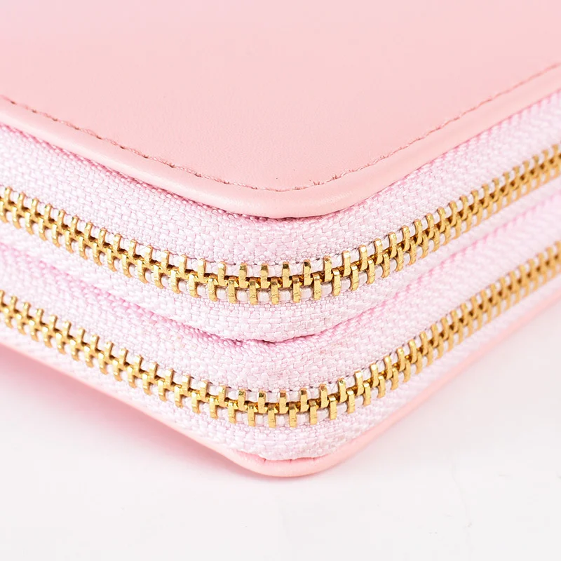 Wallet Korean women's long large capacity hand bag small daisy double zipper simple mobile phone bag