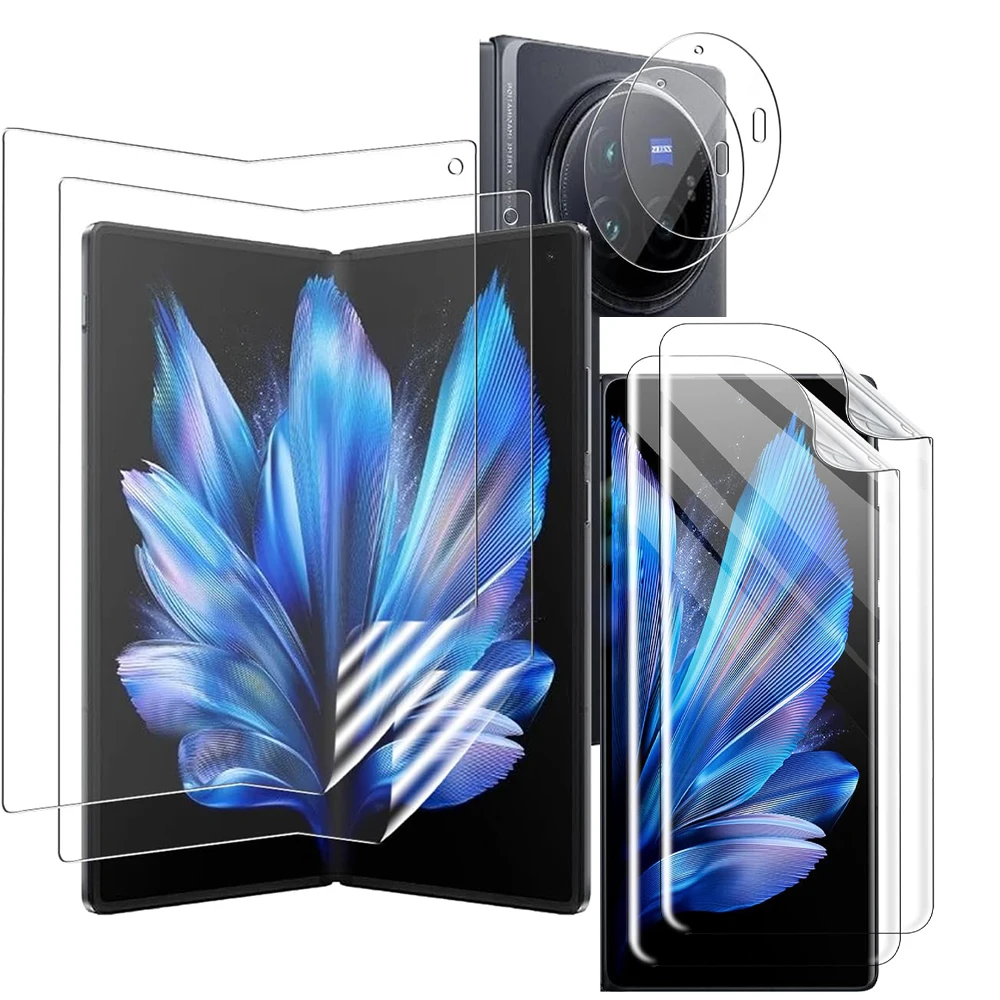 6 в 1 Гидрогелевая пленка для Vivo X fold3 Pro передняя и задняя мягкая защитная HD fold 3