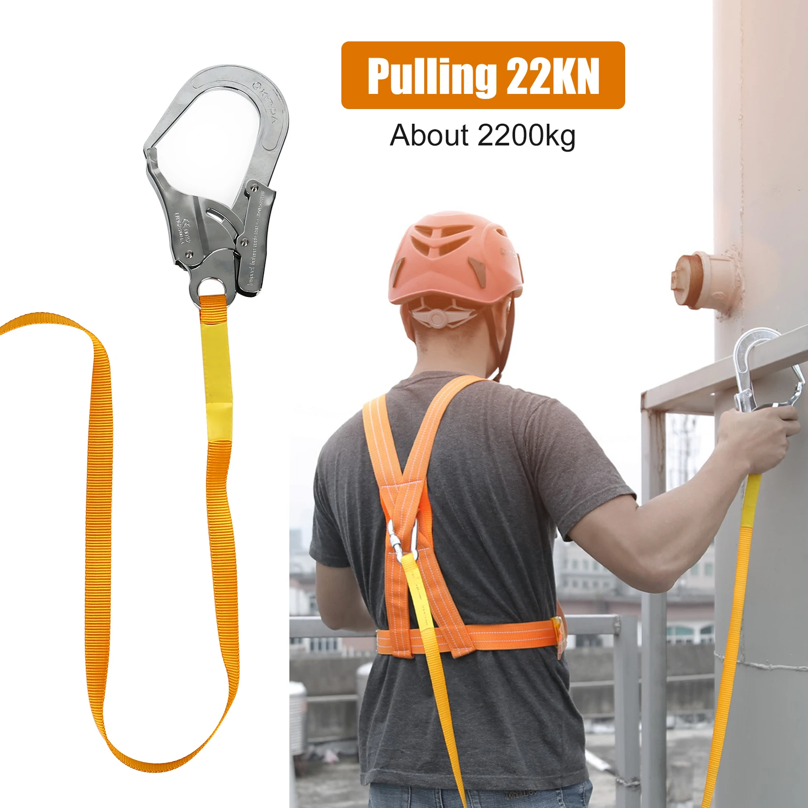 

Outdoor Buckle Aerial Work Safety Belt High Strength Safety Rope High Altitude Work Safety Belt Waist Hook Rescue Rope Safe Belt