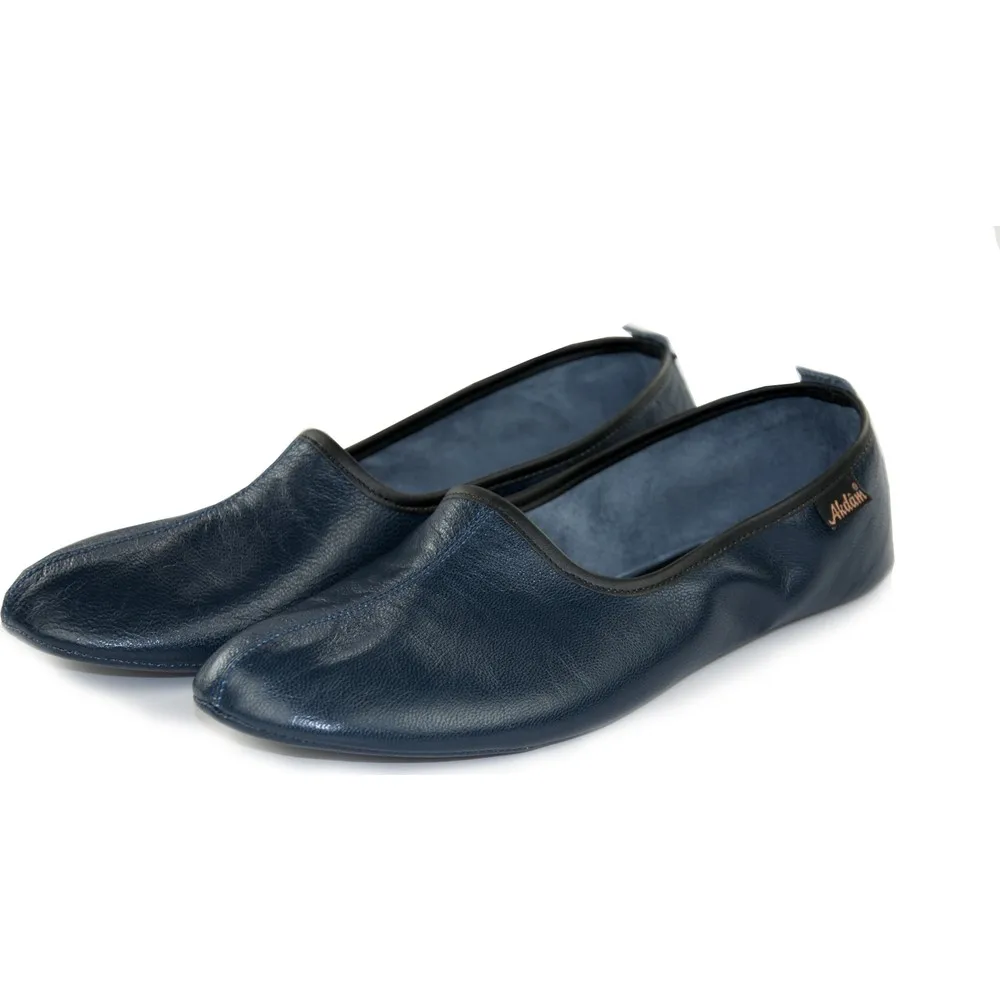 

Dorlie Leather Hajj Umrah Circumambulate Home Shoes Navy Blue