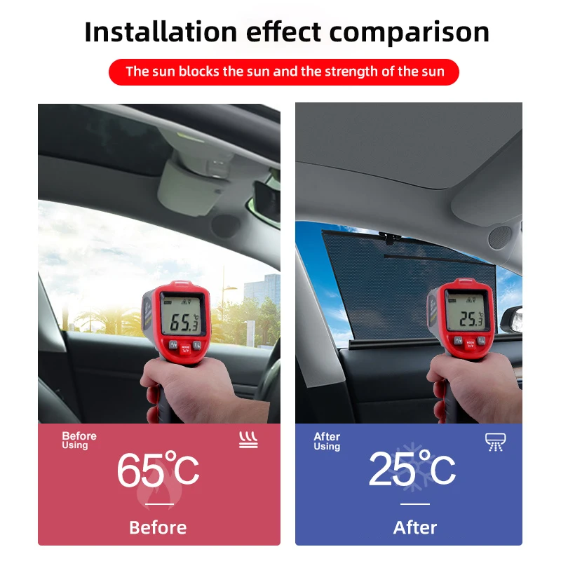 Автозащита от солнца для Tesla Model 3 Y X S 2017-2022 переднего бокового окна.