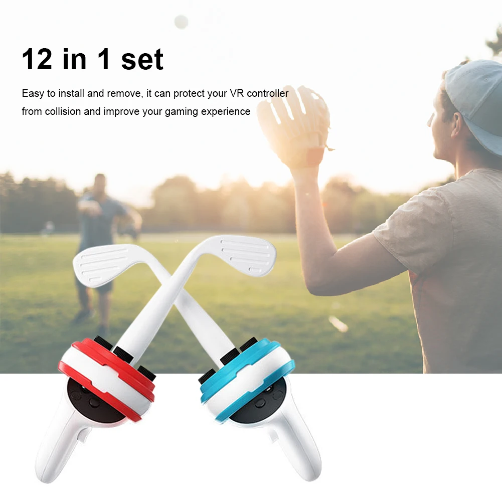 

Защитный чехол для контроллера Oculus Quest 2, аксессуары для тренировок, настольного тенниса, VR-игр, 12 в 1