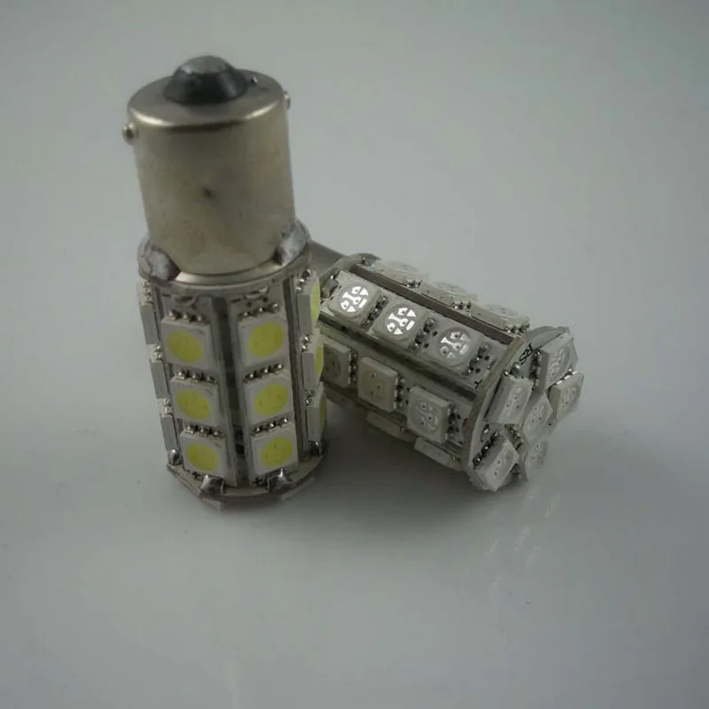 Фонарь для заднего фонаря фонарь белый 1156 S25 Ba15s 27SMD 27-SMD 5050 2 шт. лампочка