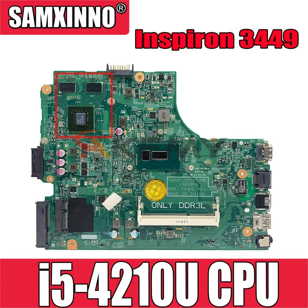 

Оригинальная материнская плата для ноутбука DELL Inspiron 3449 3546 3446 SR1EF i5-4210U материнская плата 0 pkhd7 13302-1 CN-0PKHD7