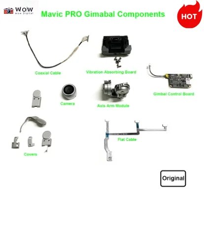 Подлинный Mavic Pro Gimbal Motors Axis ручка стандартная коаксиальная линия Control Board и