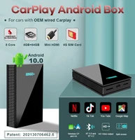 carplay ai box android 10 0 wireless carplay android auto adapter car multimedia player snopdragon 8core 464g wifi 4g network
