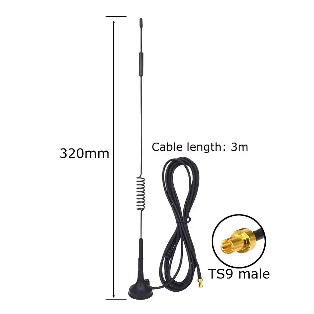 

2.4GHz 12dBi Wifi 2.4g Antenna TS9 Male Aerial Wireless Router RG174 3M