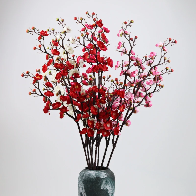 

92CM Artificial Three Dimensional Plum Blossom Pastoral Style Plum Living Room Soft Decoration Flower