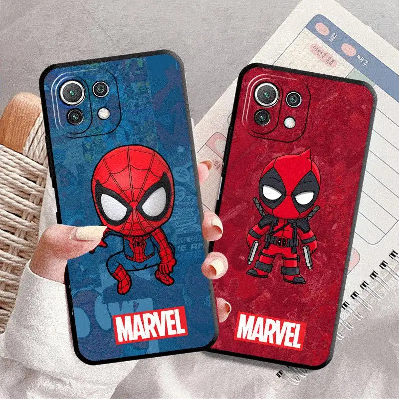 Мультяшный чехол Marvel Человек-паук для Xiaomi Poco X3 NFC 11T Pro 11 Lite 10T 12 13 F1 F3 телефона Redmi 9A 9C