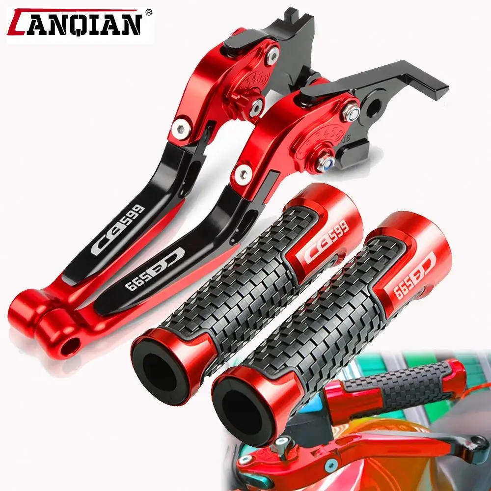 

For HONDA CB599 CB 599 2007 2008 2009 2010 2011 2012 2013 Motorcycle Accessories Adjustable Brake Clutch Levers Handle Bar Grips
