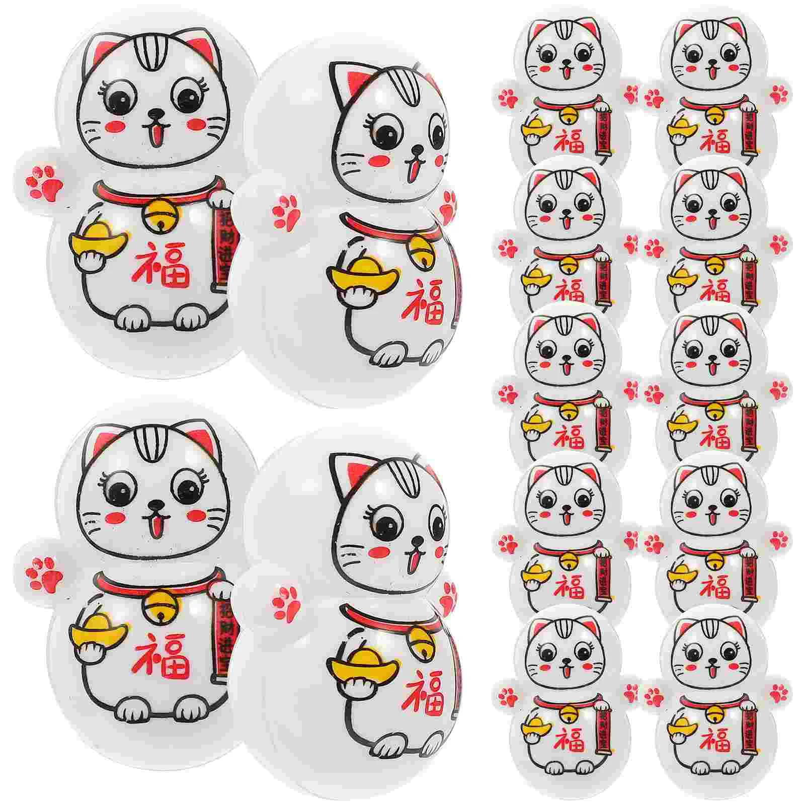 

Cat Lucky Maneki Neko Mini Sculpture Toy Figurines Parade Miniature Tumbler Figure Housewarming Gift Throws Bulk Wealthy Small