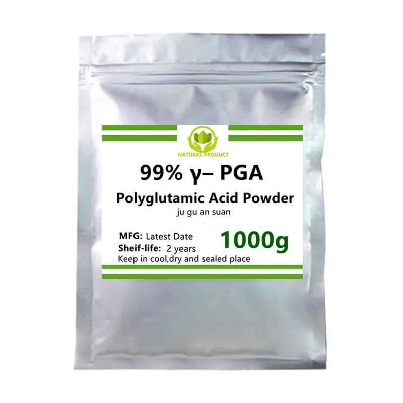 

50-1000g 99% γ– PGA Polyglutamic Acid,Free Shipping