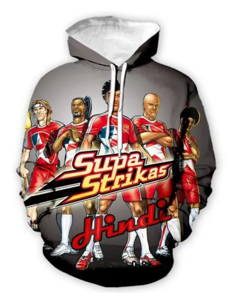 Новые модные женские/мужские толстовки Supa Strikas с 3D принтом капюшоном в стиле