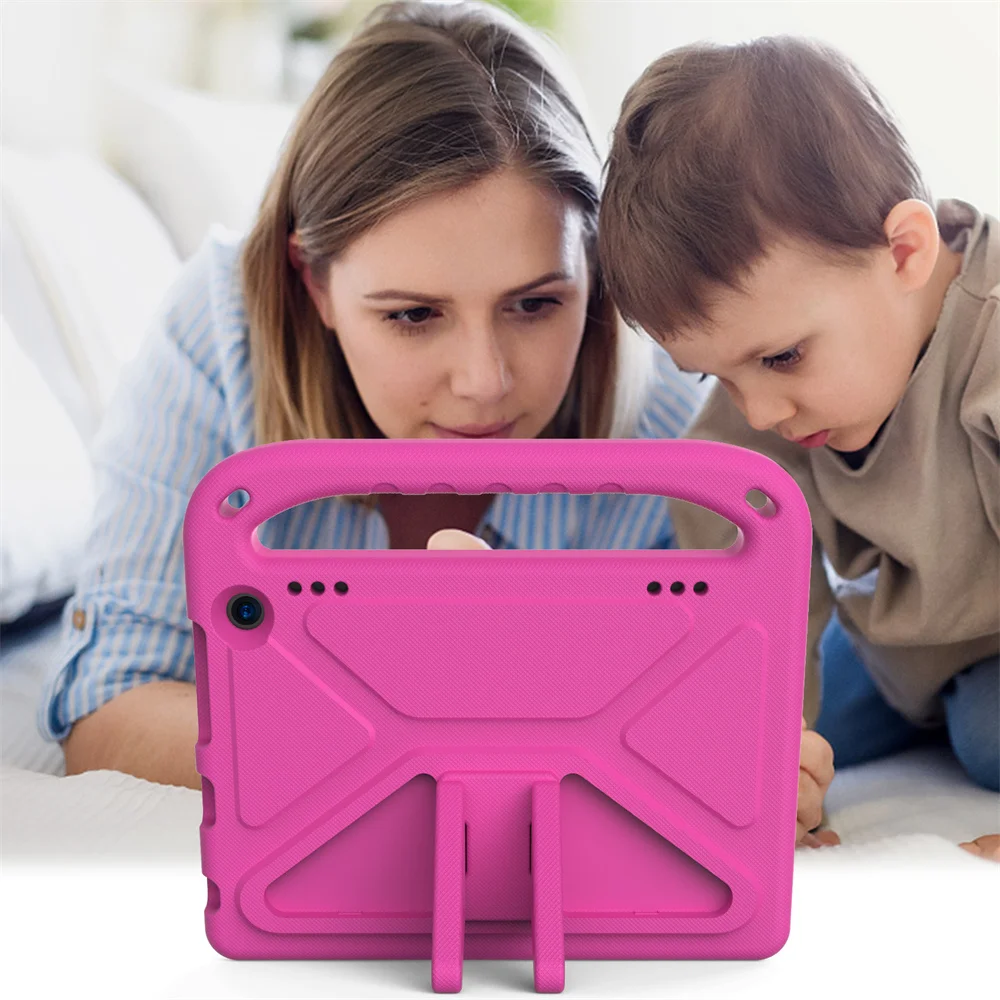 Shockproof EVA Hand-held Stand Cover Case For Amazon Kindle Fire HD 8 2022 HD8 Plus 2020 8.0 Inch Fire 7 2022 Case Kids Tablet images - 6