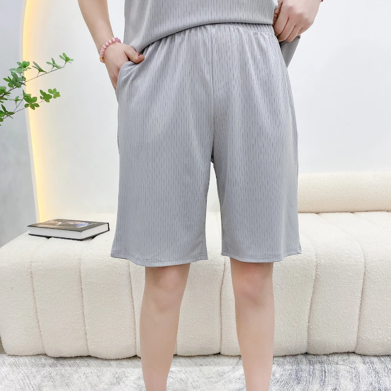 2023 New Pajamas Women's Summer Short-sleeved Cardigan Korean Style Comfortable and Cute Home Suit Loungewear with Round Neck