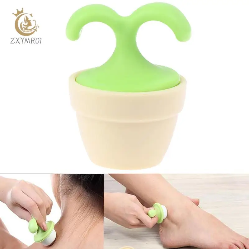

Handheld Body Manual Massager Cute Mini Potted Plant Shaped Roller Ball Bead Relaxation Neck Foot Face Lift Beauty Tool Hot